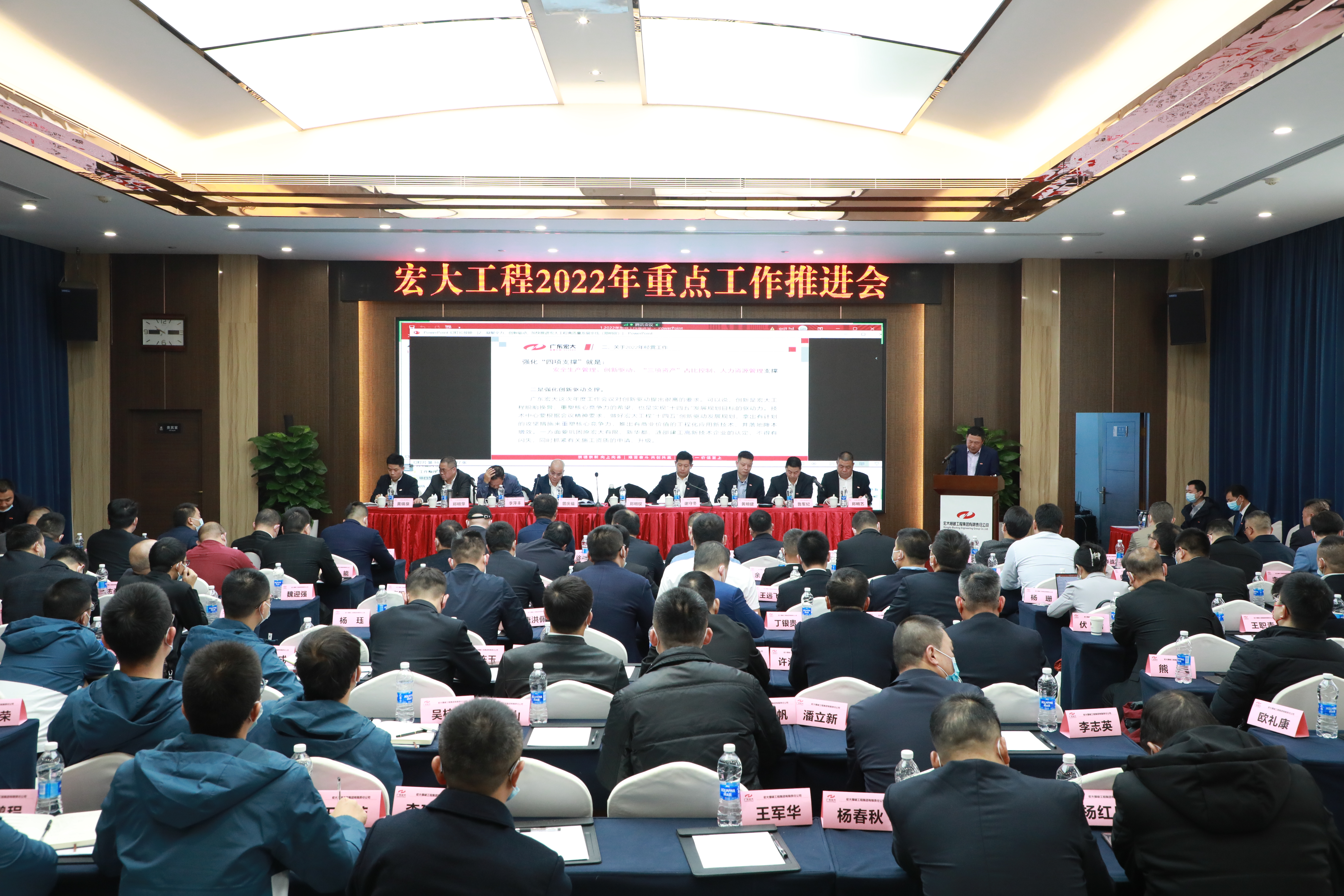 【凝聚全力  创新驱动】 —— 宏大工程集团召开2022年重点工作推进会